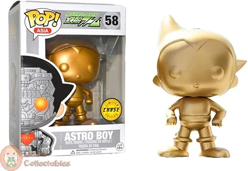 FUNKO POP VINYL ASIA - 2016 Comic Con Exclusive GOLD ASTRO BOY #58 - Edición limitada CHASE Figura