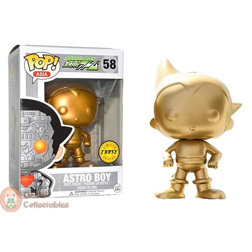 Funko Pop Vinyl Asia - 2016 Comic Con Exclusive Gold Astro Boy #58 - Limited Edition Chase Figure