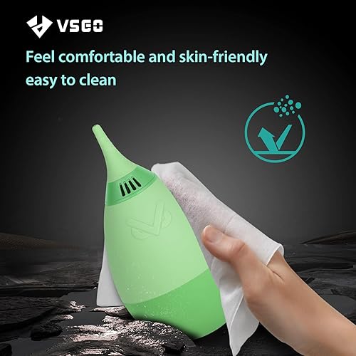 Miniatura 4 de VSGO Soplador de aire para cámara con filtro de aire comprimido para Nikon, Sony, Canon lente y limpieza del sensor, diseño de vaso verde (V-B014E)