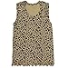 I&S Girl's 4 Pack Sleeveless Tank Tops Soft Cotton Undershirts (5, Cheetah)
