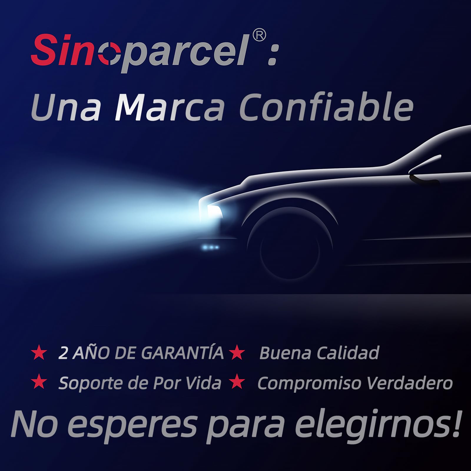Sinoparcel HIR2/9012 Bombilla de Faro LED, Blanco 6500K | 500% Más Brillante, Haz Alta y Baja, con Ventilador de Refrigeración, 12V 35W, Paquete de 2