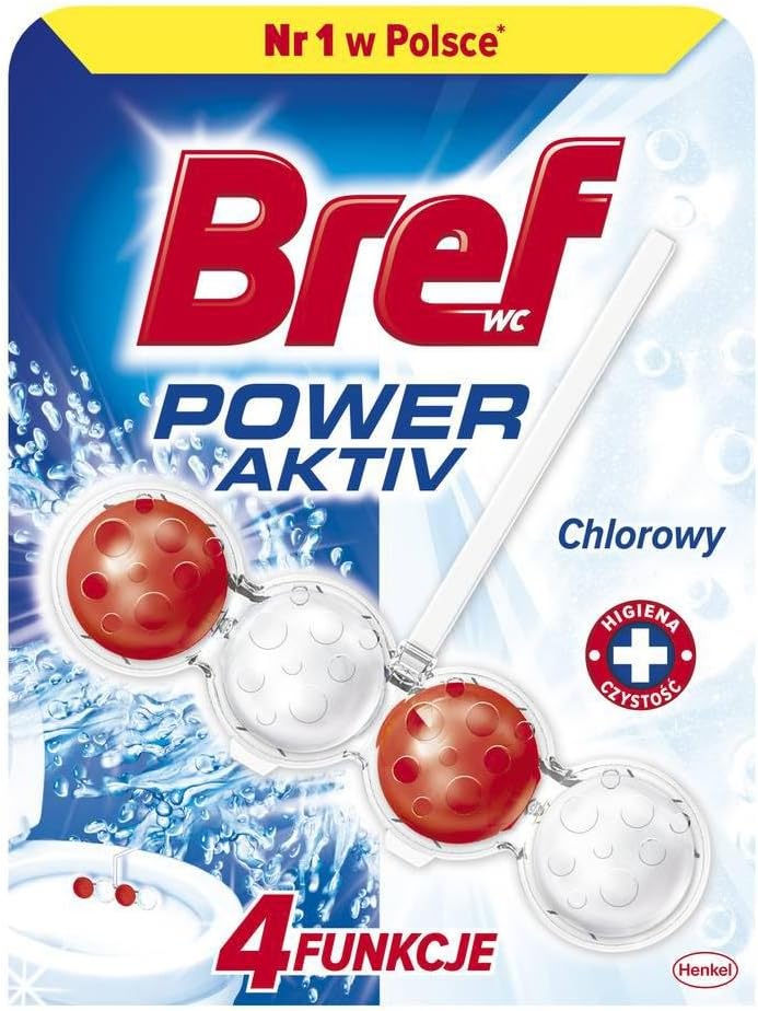 10x Bref Power Active Chlorine Power Balls Toilet Hanger 50/Pcs.