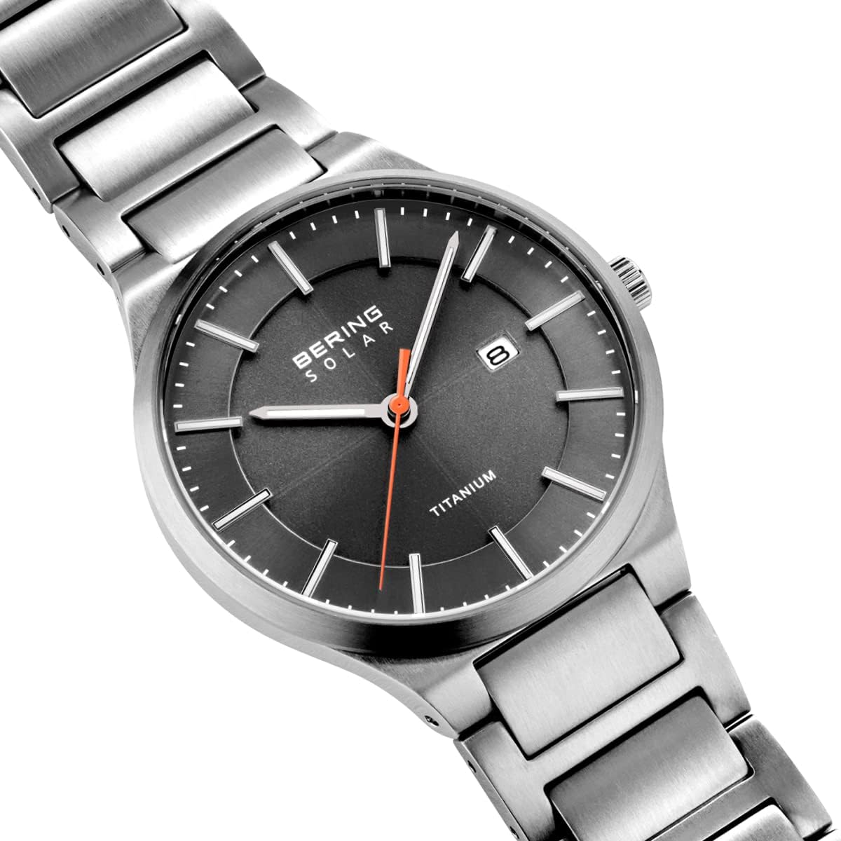 Bering Men's Analogue Quartz Watch with Titanium Strap Silver/Black image 2 of 6 B07L51CMGV