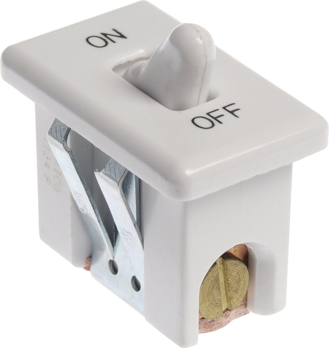 Hillman White Range Switch Snap-In 20 Amp 125 Volt x 10 Amp 250 Volt 3 Pack, 55221