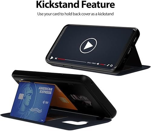 Miniatura 309 de GOOSPERY Parachoques magnético para puerta compatible con Galaxy S23, tarjetero tipo cartera, cierre automático, protección de doble capa resistente