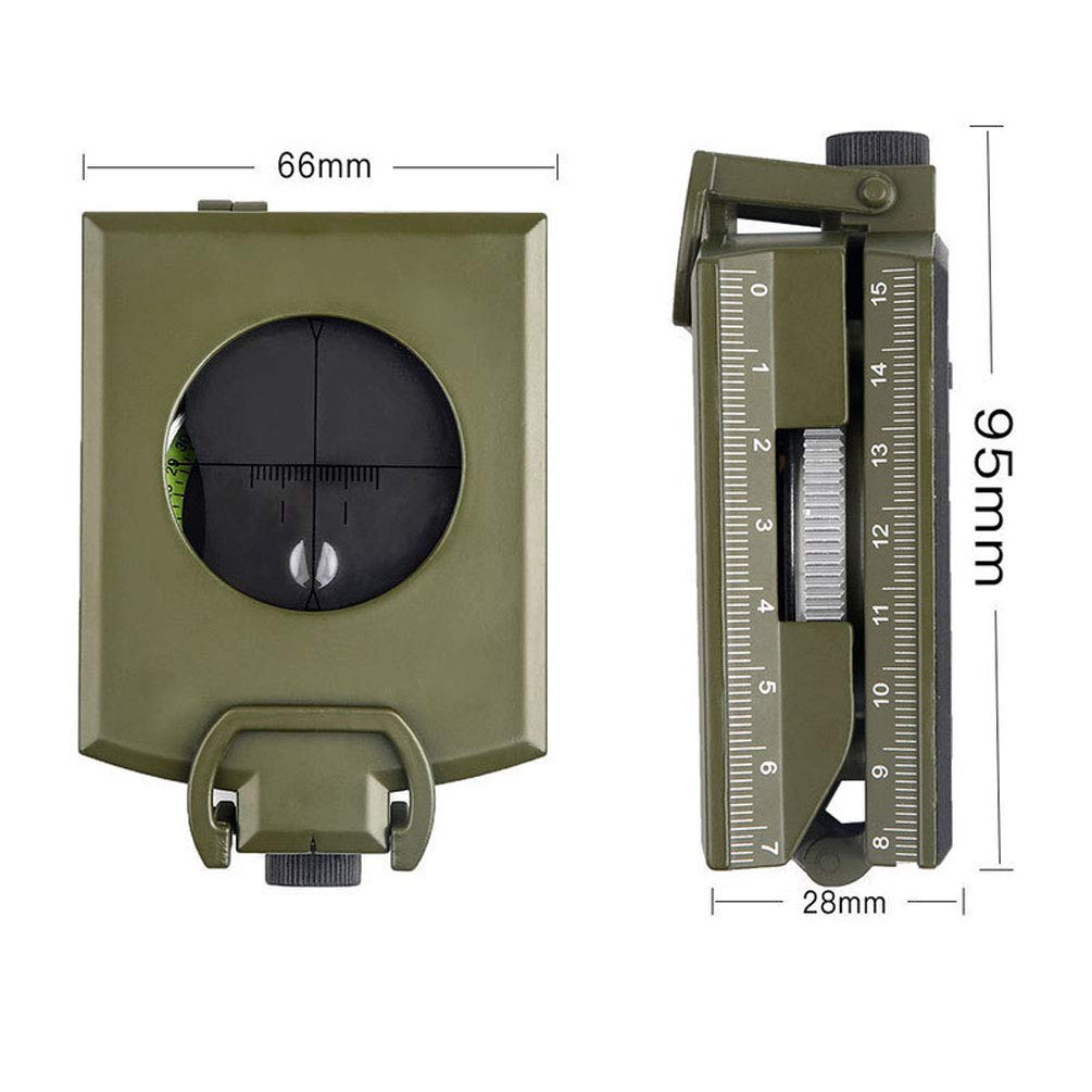 Beau Boussole pour équipement de Survie, Boussole Résistante Aux Secousses avec échelle et Inclinomètre, Pente Mesurable - pour L'exploration, Le Camping et La Randonnée Durable