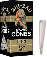Vista 7 de ZIG-ZAG Conos preenrollados tamaño 70 (paquete de 800) Ultra finos – Conos preenrollados de combustión lenta de 2.756 in con puntas y tubos