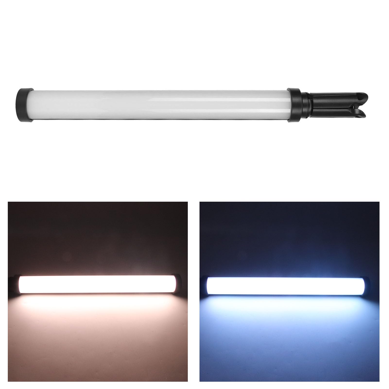 Bastón de Luz de Video LED RGB, Palo de Luz de Fotografía LED Portátil, Intensidad Variable 2500 K-9900 K, Luz LED a todo color de 360 Grados con Batería Integrada de 5