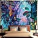 Tapiz de Pared Psicodélico,Tapices de la Casa de Setas Tapiz Abstracto Hippie Tapiz de Cuento de Hadas, Tapestry Decoración de Pared para Dormitorio Sala de Estar (150x130 cm)