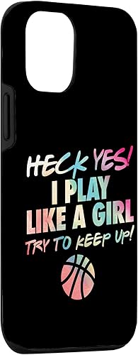 Miniatura 3 de iPhone 13 Divertida cita de baloncesto idea de regalo para niñas adolescentes, estuche de colores lindos