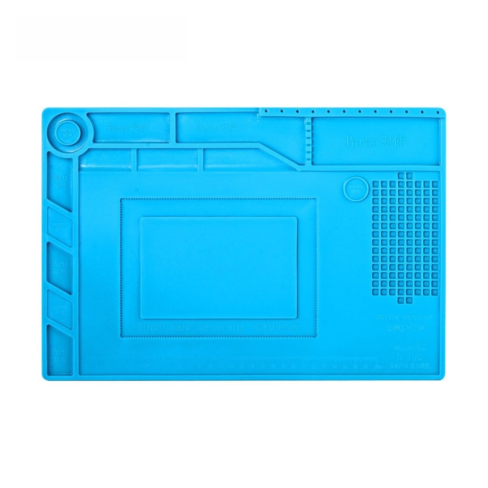 esteras de trabajo para soldadura Almohadilla de silicona con aislamiento térmico, tapete de escritorio de 389x269mm, almohadilla de mantenimiento for Estación de reparación de soldadura BGA con secci