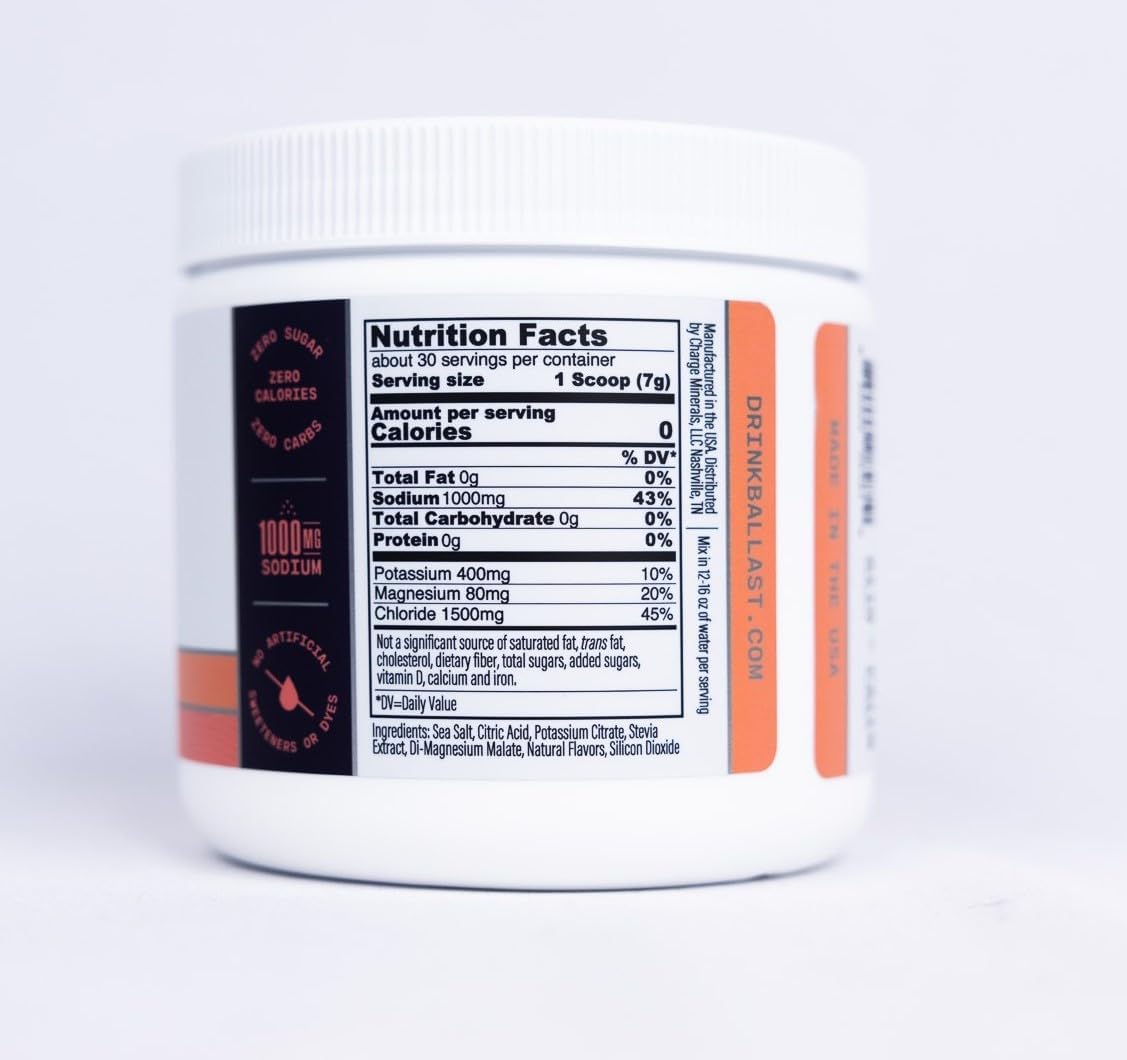 Ballast Zero-Sugar Electrolytes - Grapefruit - Hydration Powder | Keto & Paleo Friendly | Liquid Daily IV for Rapid Rehydration | Element Electrolytes Magnesium, Sodium, and Potassium | 30 Servings