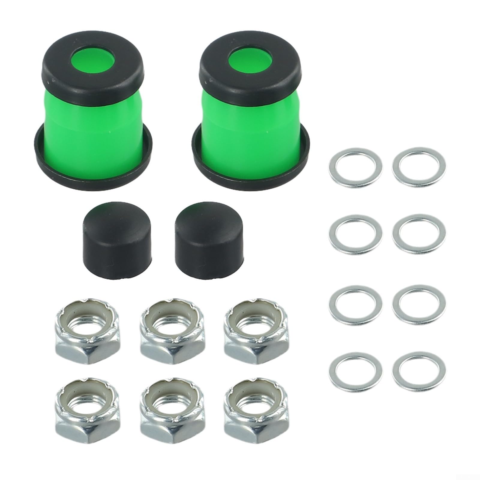 Longboard Truck Rebuild Kit 90A Hard Bushings Pivot Cups Axle Nuts Washers