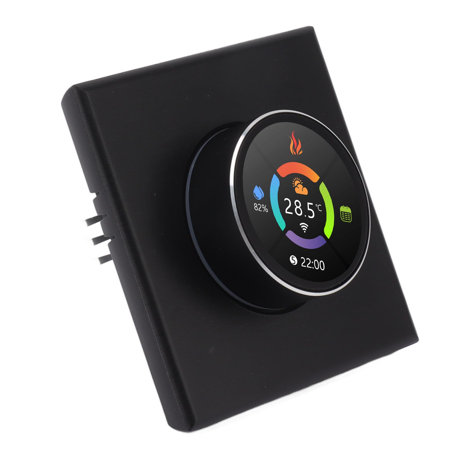 Yosoo Health Gear Inteligentny Termostat PC ABS Wifi Termostat 95 do 240 V AC Ekran TFT Pokrętło Zdalna Kontrola Aplikacji 41 do 95 Fahrenheita Wiszącego Kominka Ogrzewanie Domu