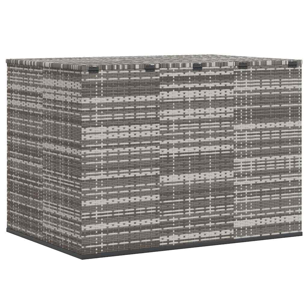 Cassapanca da giardino in rattan sintetico, 145 x 100 x 103 cm | Resistente alle intemperie, tasca interna impermeabile, molla a gas, facile da pulire