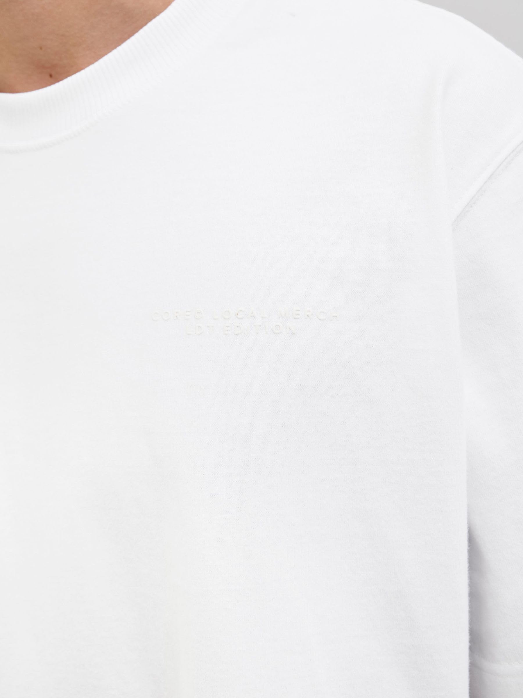 JACK & JONES Męski T-shirt z nadrukiem na plecach