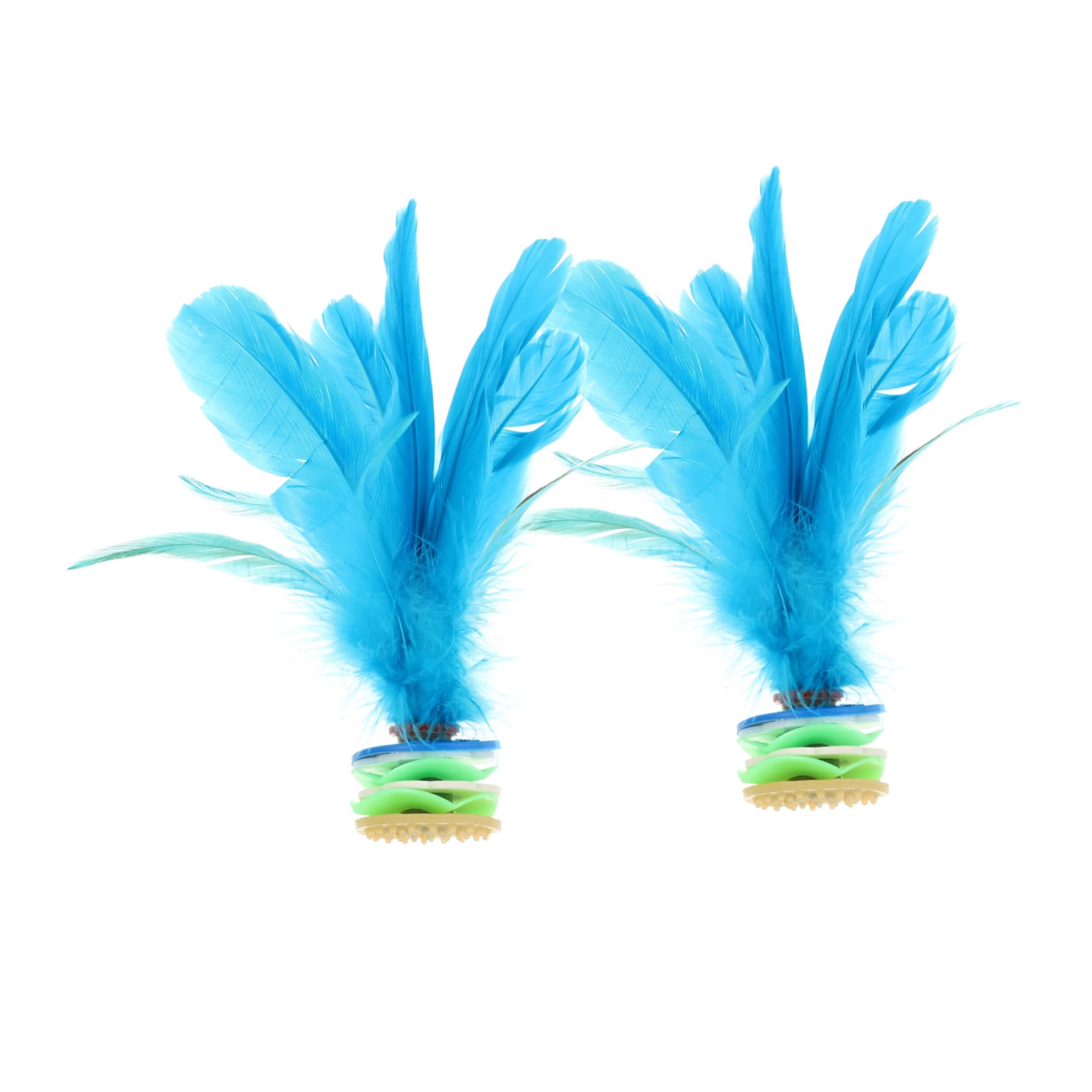 SUPVOX Chinese Jianzi Shuttlecock 2 Pcs Foot Badminton Toys Boys and Girls Indoor Fitness Shuttlecock for Adults