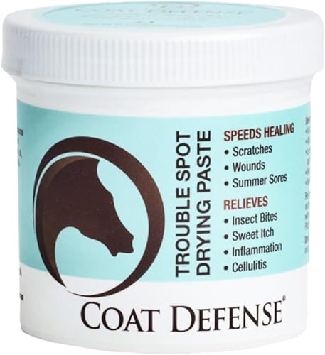 Miniatura 8 de COAT DEFENSE Trouble - Pasta de secado para caballos  Cuidado natural de heridas equinas que proporciona un alivio seguro y eficaz de arañazos,