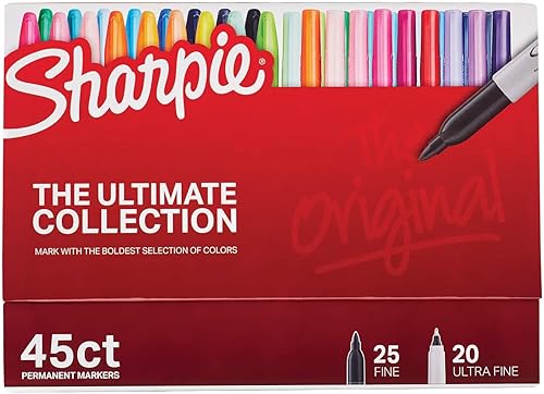 2 paquetes 45 unidades (90 en total) Sharpie The Ultimate Collection Marcadores permanentes