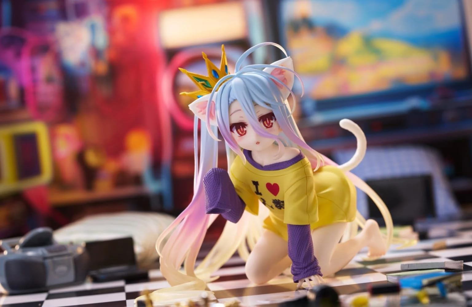 Amazon.co.jp: ノーゲーム・ノーライフ Desktop Cute フィギュア 白 