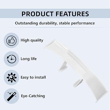 2Pcs Car Mini Spoiler Wing,Carbon Fiber Car Spoilers,6.7 Inch Mini Spoiler Lip,Front & Rear Spoilers,Auto Rear Spoiler Wing Auto Exterior Decoration,Modified Accessories (White)