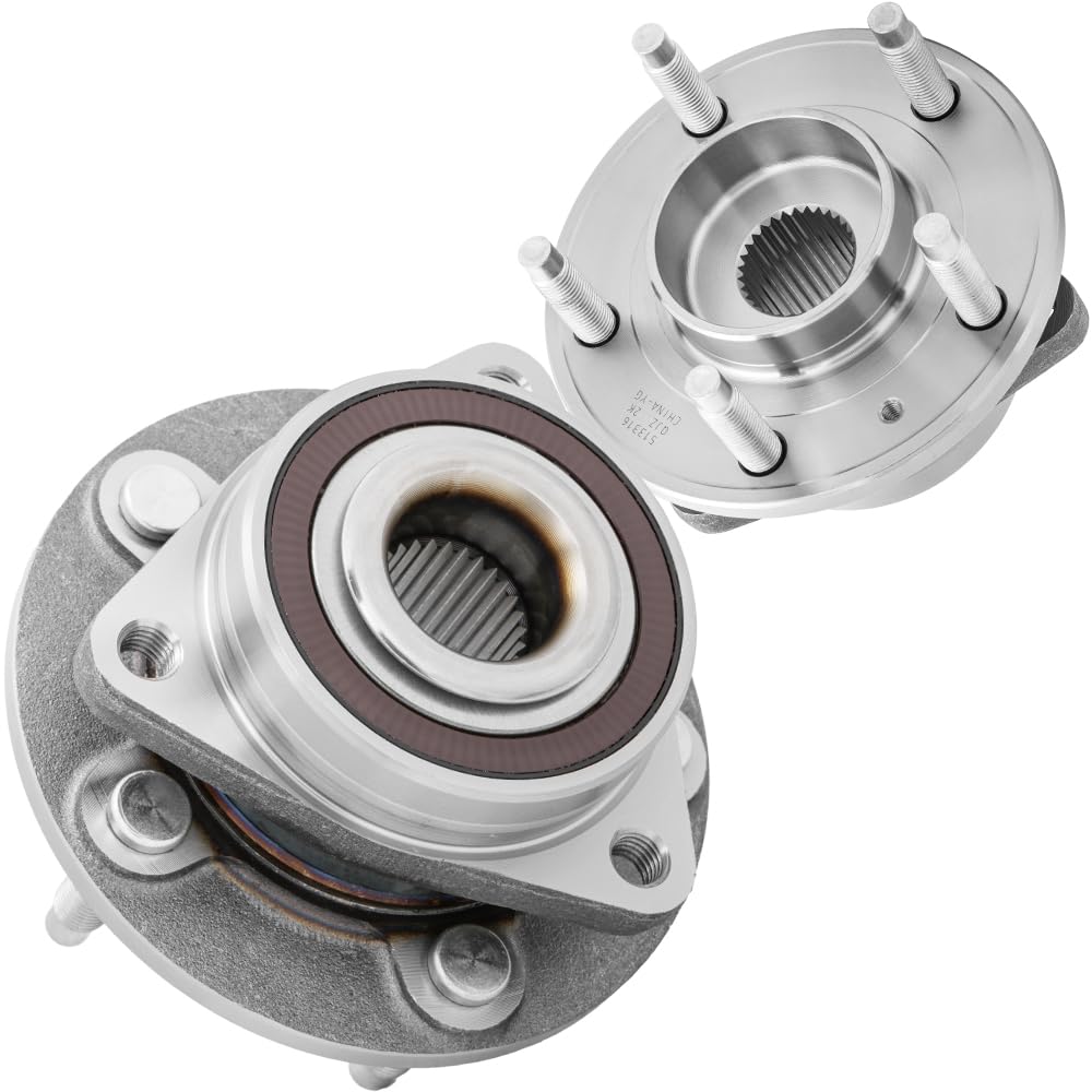[2-Pack] 513316 - Front Wheel Hub Bearing Assembly Compatible with [Chevrolet] 2014-15 Cruze, 2012-14 Orlando, 2011-15 Volt, [Buick] 2012-17 Verano, 2016-17 Cascada, [Cadillac] 2013-17 ATS, 14-16 ELR