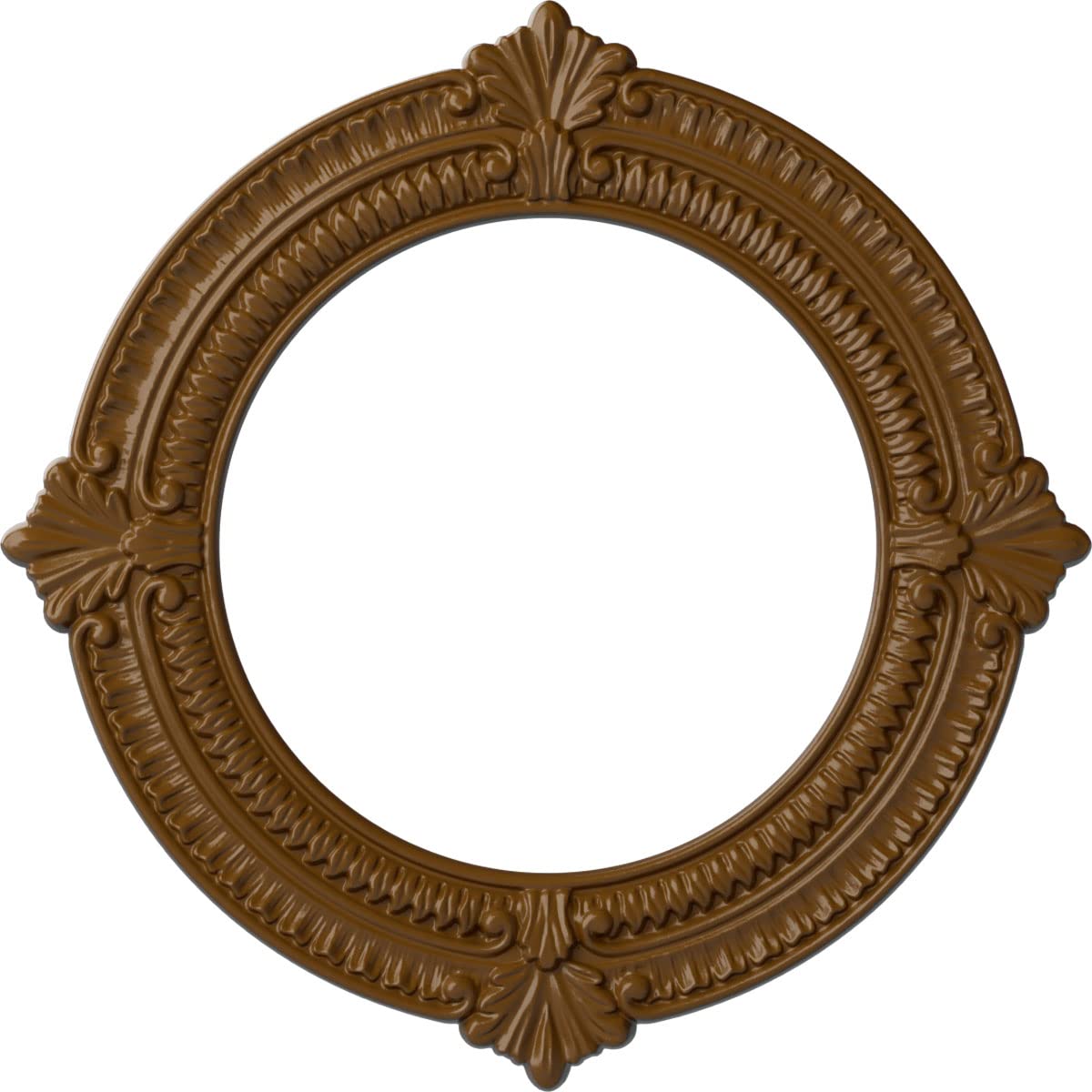 Ekena Millwork CM13BNSTF 13 1/8"OD X 8"ID X 5/8"P Benson Ceiling Medallion Fits Canopies Up to 8", Smokey Topaz