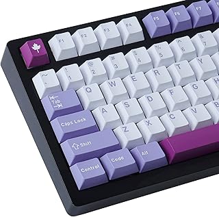 JakeTsai Keycaps, 172 Keys Cherry Profile Double Shot Keycaps Set with 2.75u, 3u, 6.25u and 7u Spacebar for Cherry Mx Switches ISO ANSI Layout Mechanical Keyboard