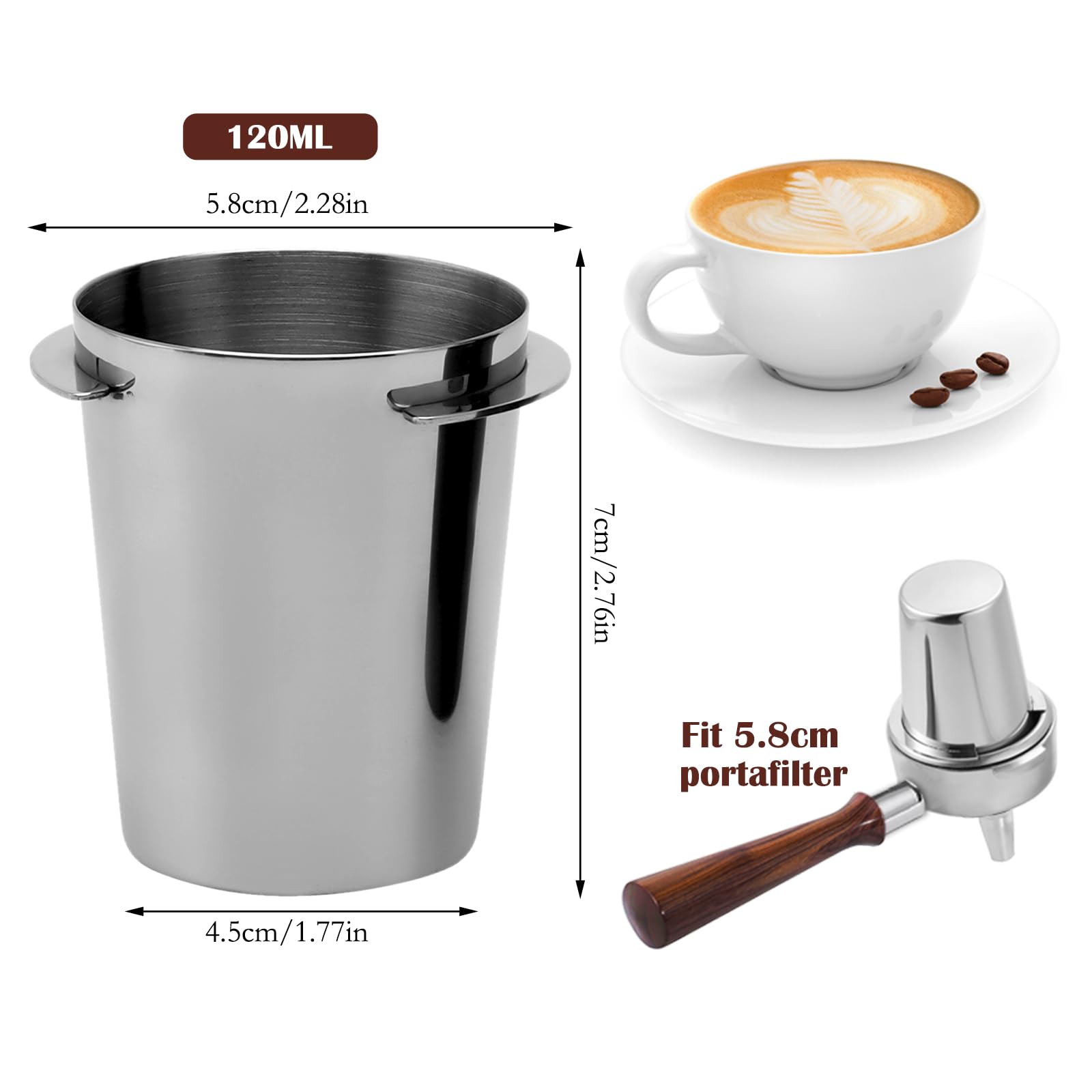 Tazza Dosatrice per Caffè da 58 mm, Tazza di Dosaggio del Caffè