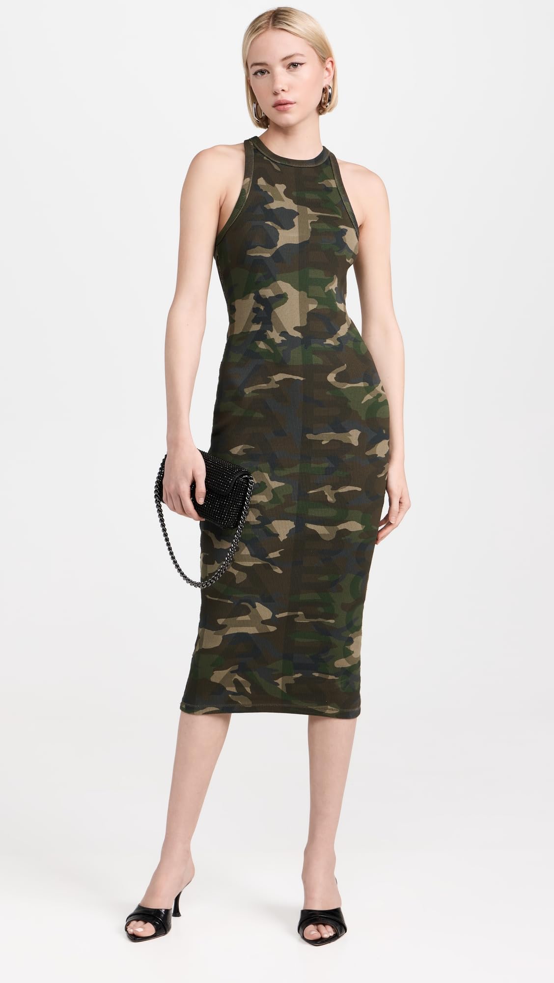 MARCJACOBS CAMO RIB DRESSリブ ドレス ワンピースL Marc Jacobs Women's Camo Racer Rib Dress, Camo Multi, S | B2B