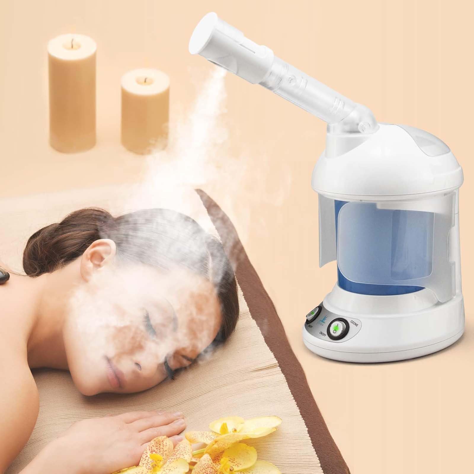 Hair Care ETKD2328a - Vaporizador facial y para el cabello 2 en 1 de ozono iónico, instrumento de belleza