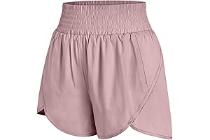 BLASON FLOWY ATHLETIC SHORTS | High Waisted Running Shorts With No-Bounce Support Shorts