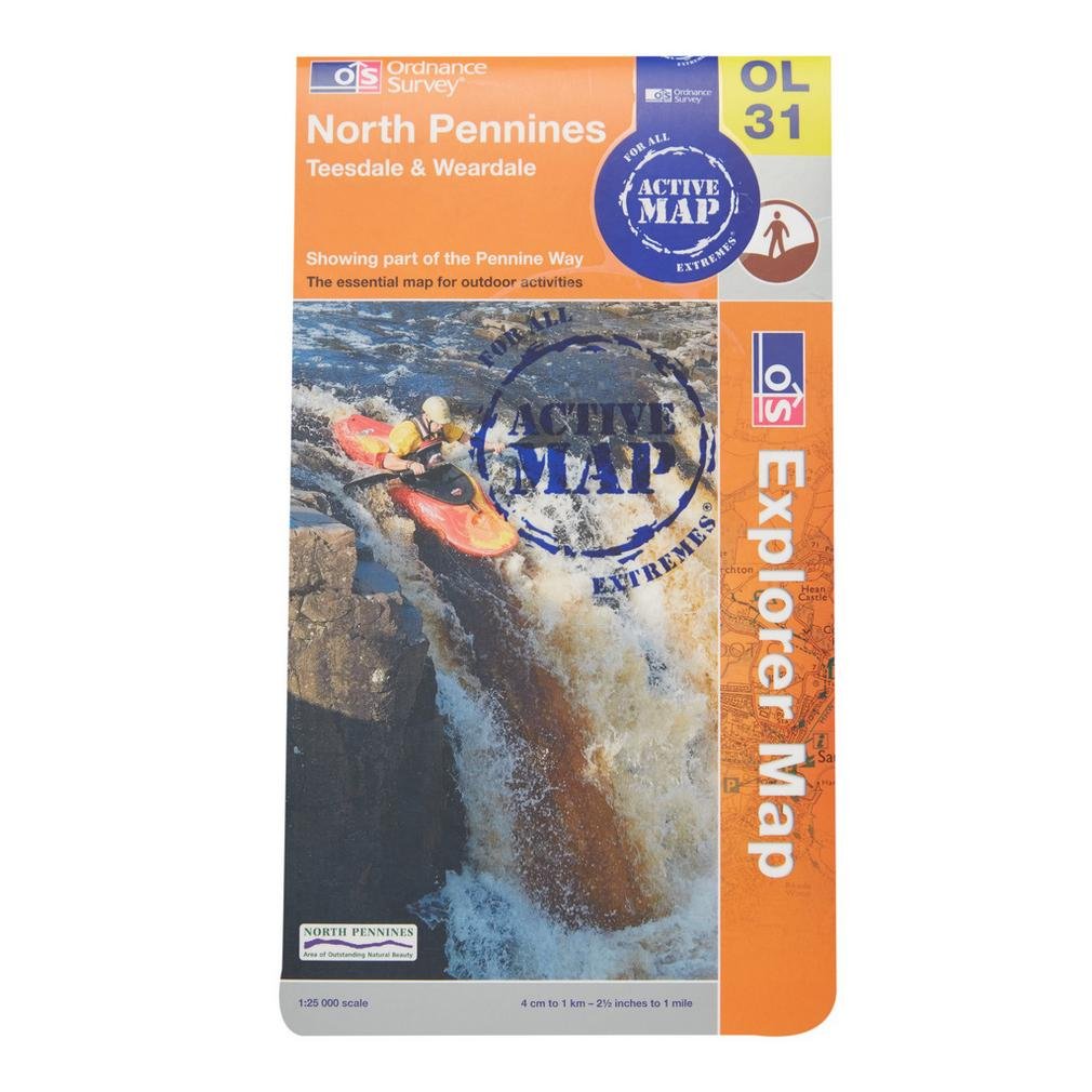 North Pennines: Teesdale and Weardale (OS Explorer Map Active): Sheet OL31