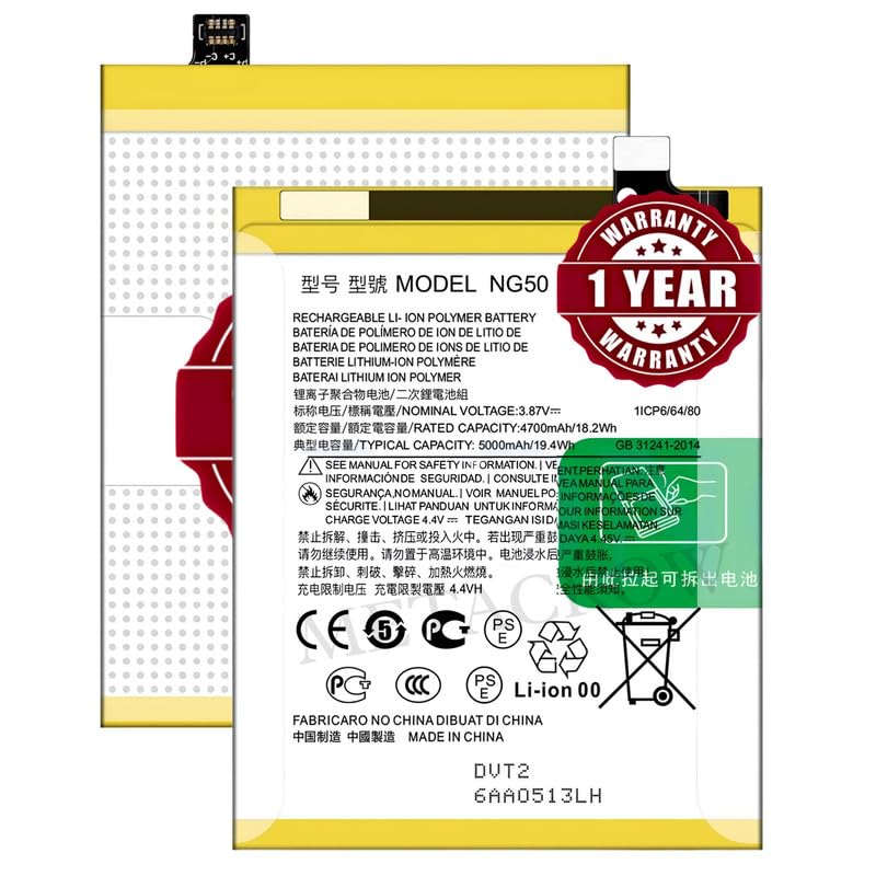 Image of Original NG50 Battery Compatible for Motorola Moto G71 5G (XT2169-1) - (5000mAh) - 1 Year Warranty JK1