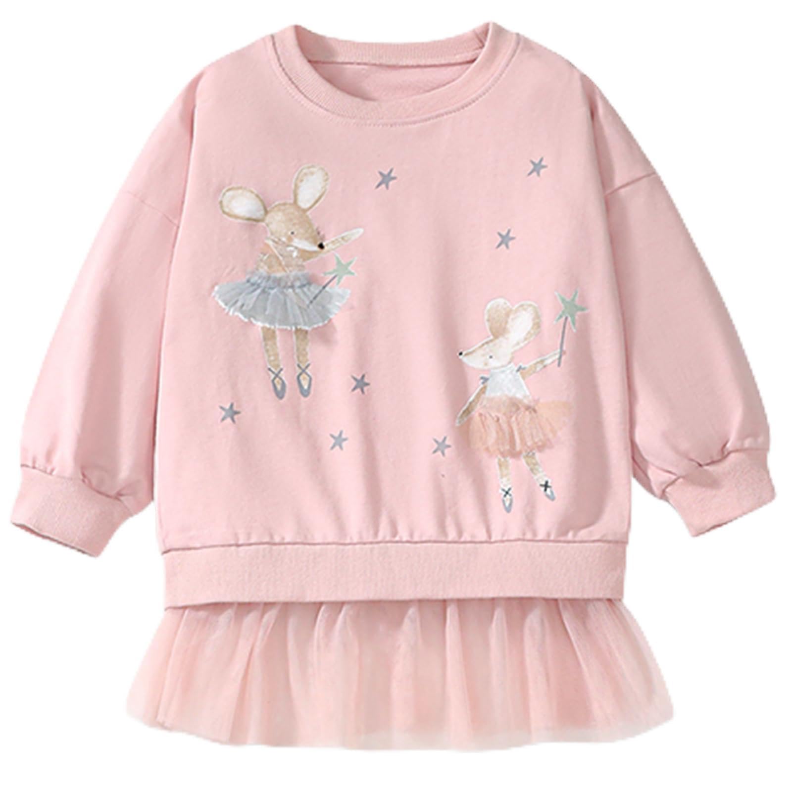Hongshilian Unisex Kids Cute Cartoon Cotton Sweater Shirt