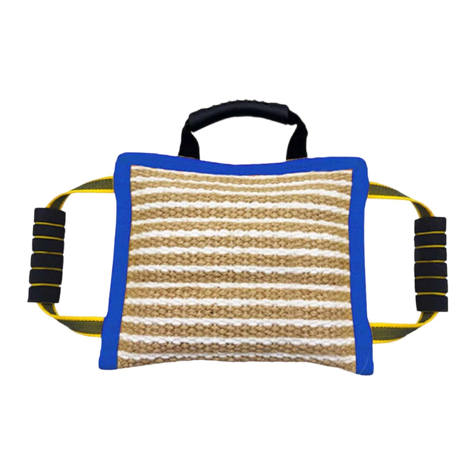 Almohada Mordedora para Perros Hecha en Yute Robusto Equipada con Asa para Fácil Manejo Funciona como Equipo Multifuncional de Entrenamiento