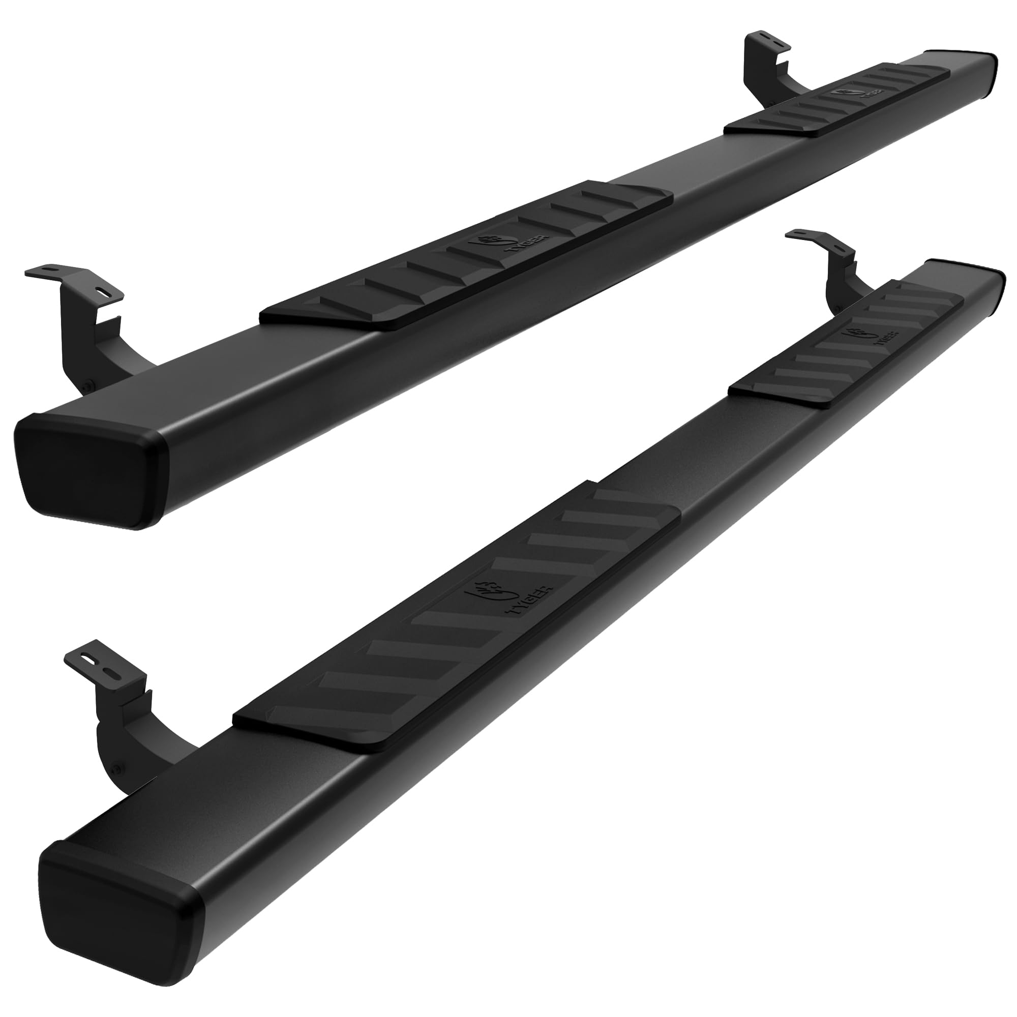 tyger auto 4" riser running boards compatible with 2005-2023 toyota tacoma | access cab | tg-rs2t40148 | side step rails nerf bars