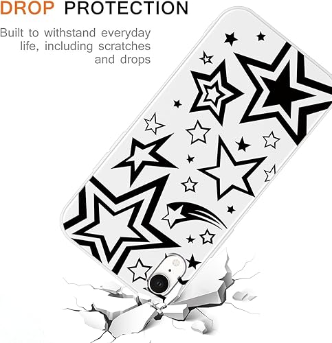 Miniatura 5 de Paquete de 2 fundas para iPhone XR de 6.1 pulgadas, diseño de patrón estético duradero, antiarañazos, suave, delgada, flexible, protectora, a prueba