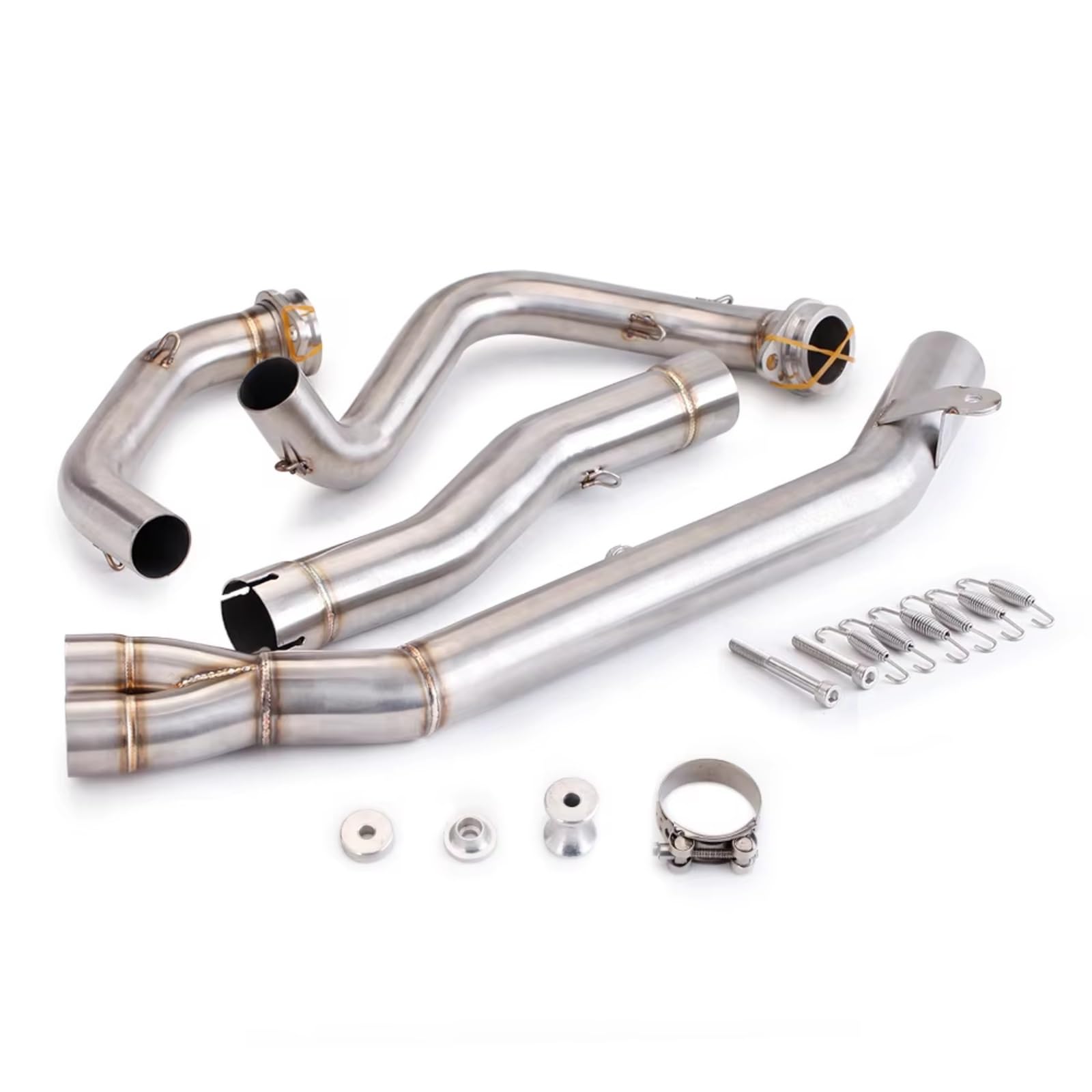 Motorrad-Auspuffrohr Für CRF1000L Für AFRIKA Für TWIN Für CRF1000 | Motorrad Auspuff Vorne Link Rohr 51mm Ändern Slip-on Kit Set Komplett