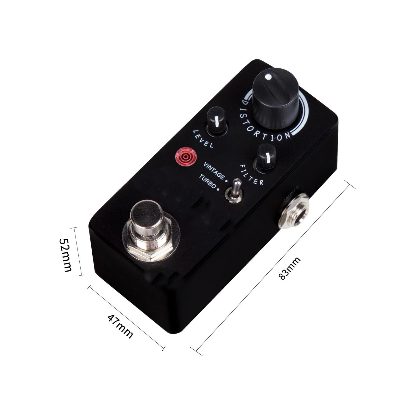 Efekt Gitarowy Distortion Tryb Retro I Turbo Funkcja True Bypass Akcesorium
