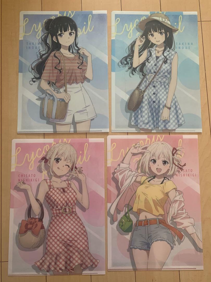 Amazon.co.jp: リコリスリコイル クリアファイル4枚 : Toys & Games