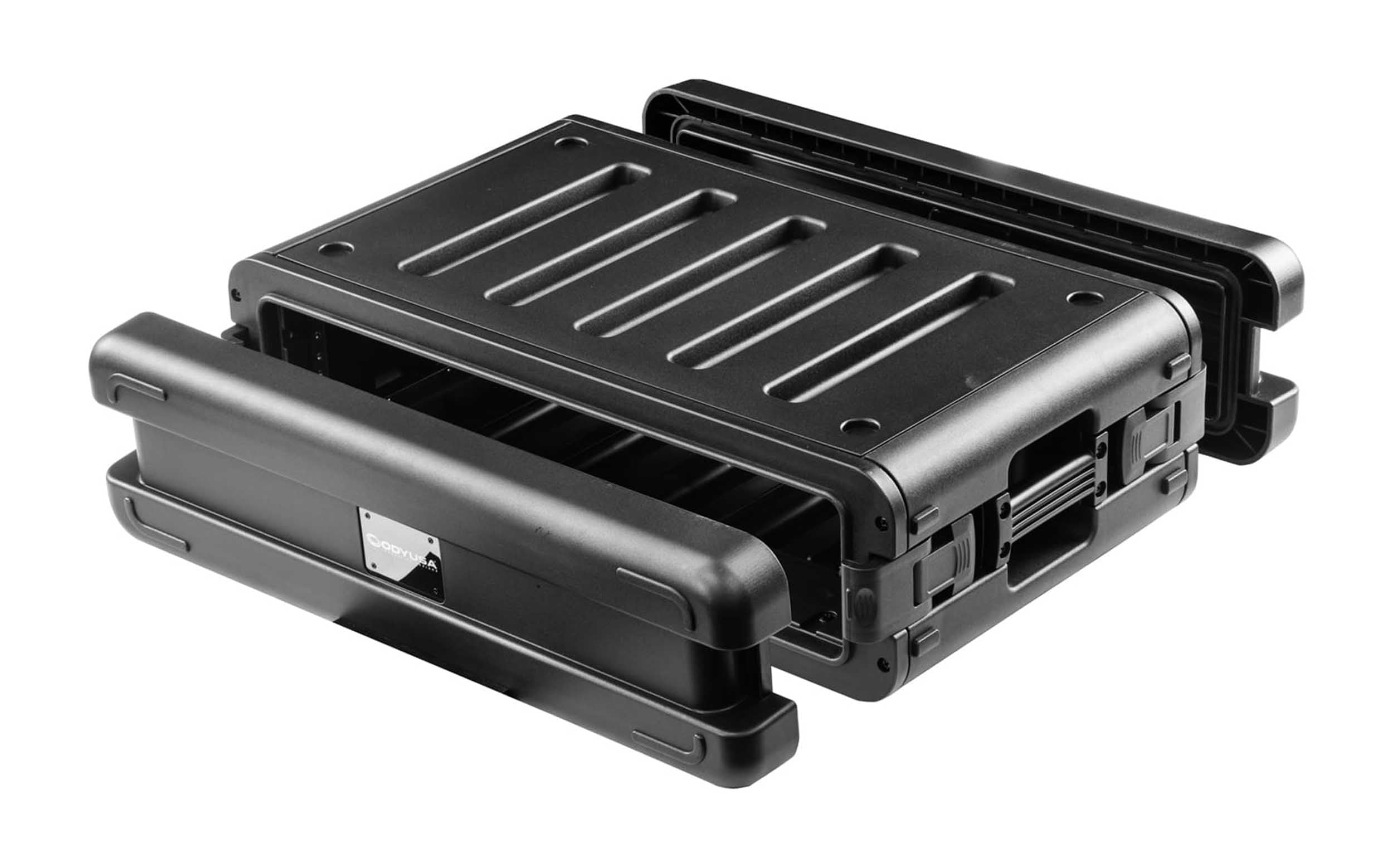 Odyssey Watertight 2U Rack Case with 2 Microphone Compartments