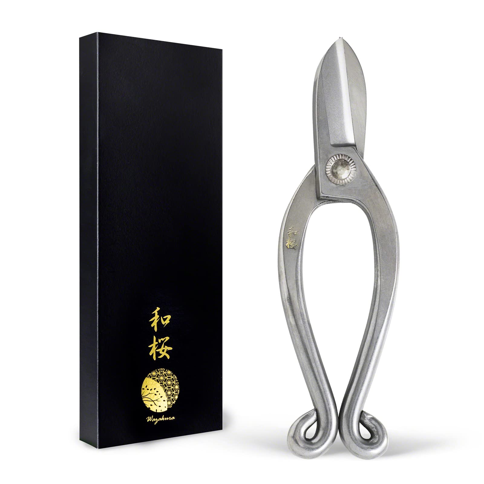 WazakuraYasugi Stainless Steel Ikenobo Scissors 165mm (6.5”) Made in Japan Professional Ikebana Floral Tool, Japanese Kado Hasami Flower Arrange Shears - Yasugi Stainless Steel Ikenobo
