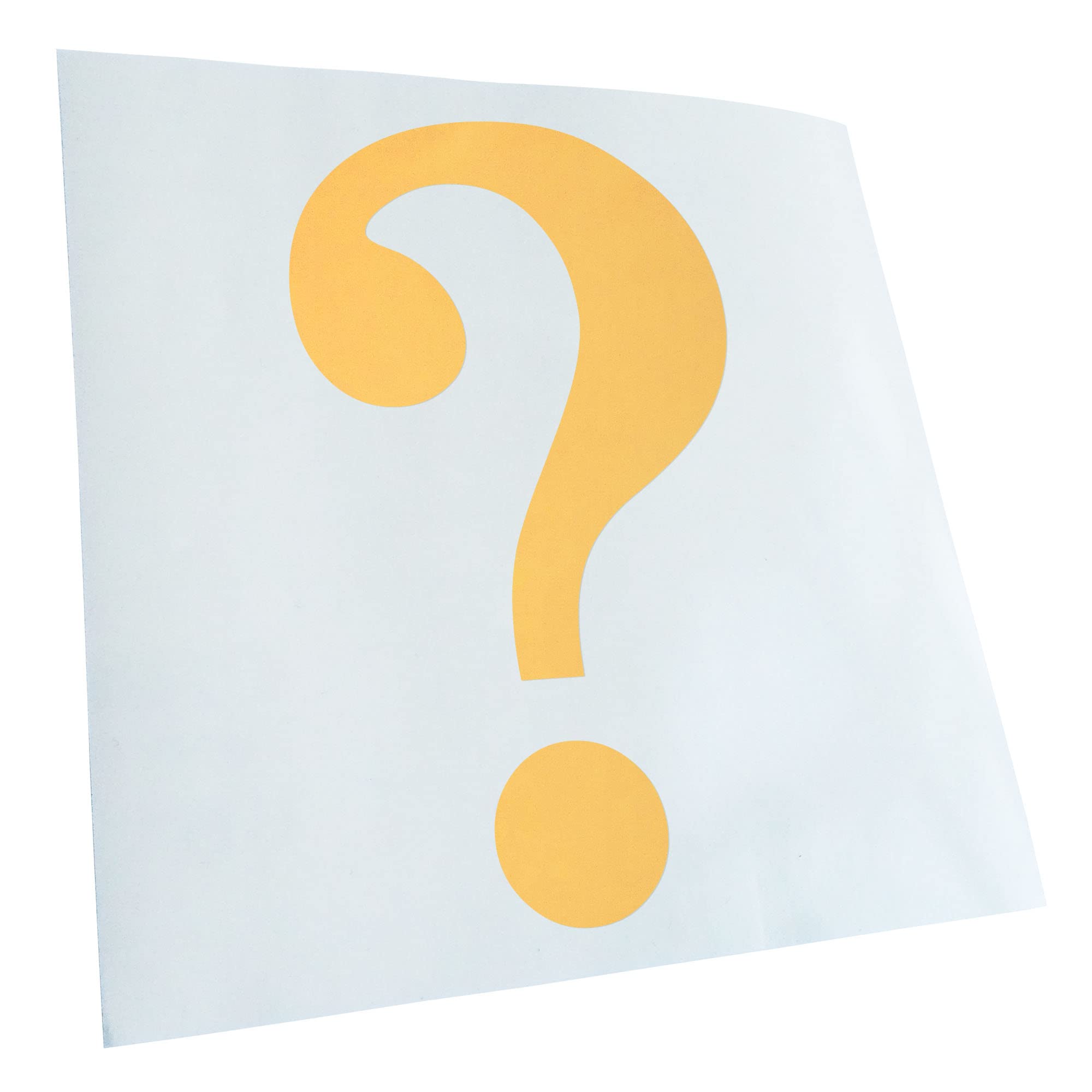 Kiwistar - Car Sticker - Cream - 30 x 18 cm Question Mark Pictogram - Rear Window Car Sticker Weatherproof for Car Truck Moped Truck - Sticker Exterior Self-Adhesive Tuning Accessories for Window