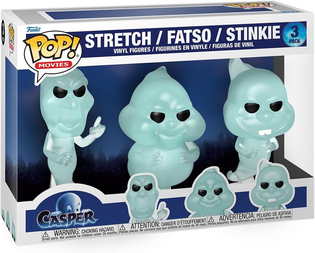 Funko Pop! Movies: Casper 30th Anniversary - Stretch/Fatso/Stinkie - 3-Pack - Collectable Vinyl Figure - Gift Idea - Official Merchandise - Toys for Kids & Adults - Horror Fans