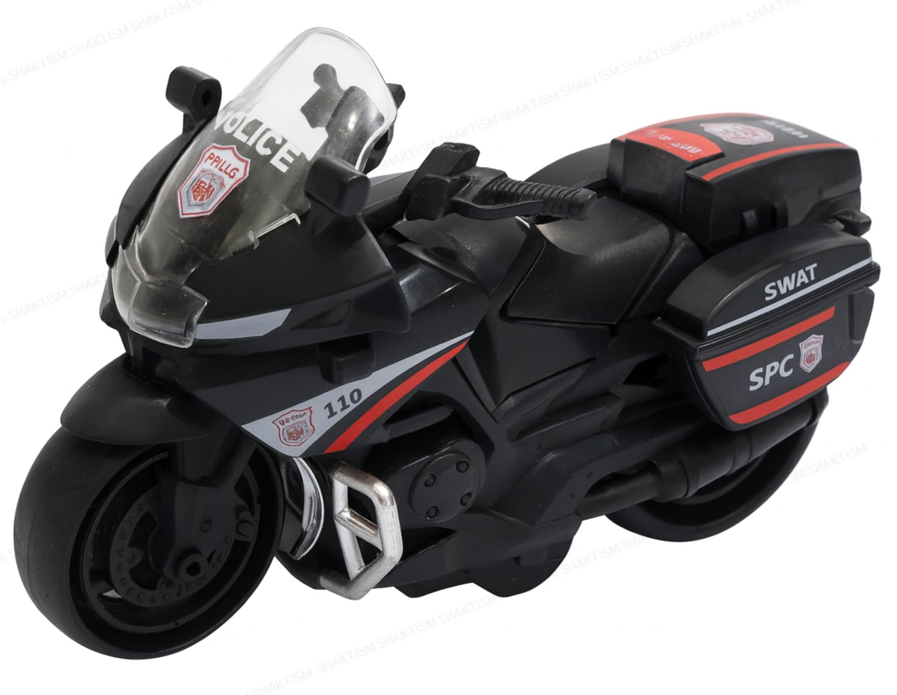 21st Century Toys SWAT バイク SHAKTISM Mini Inertia Moto Toy Bikes, City Service Series, Police