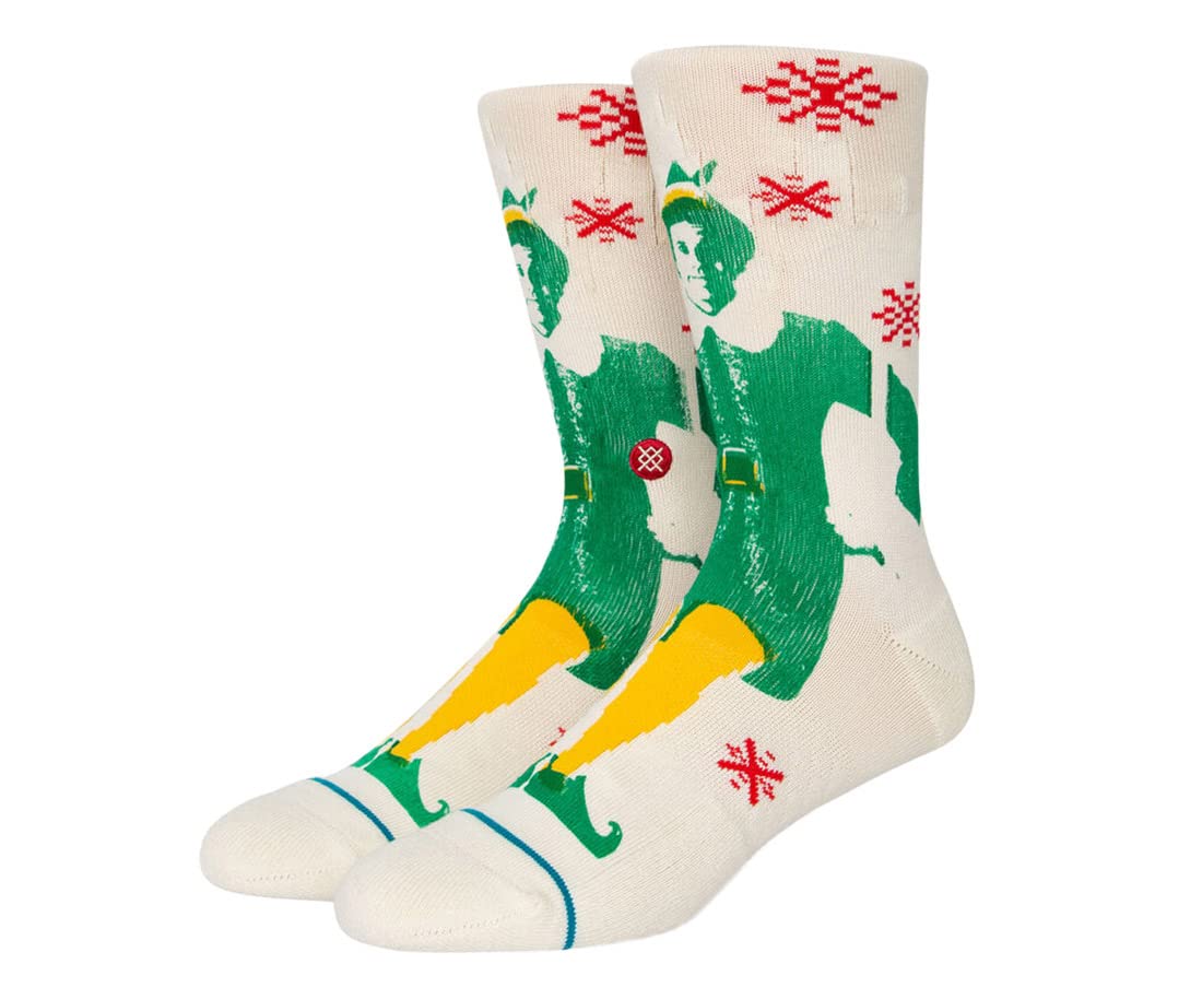 Stance Buddy The Elf Crew Socks - Off White