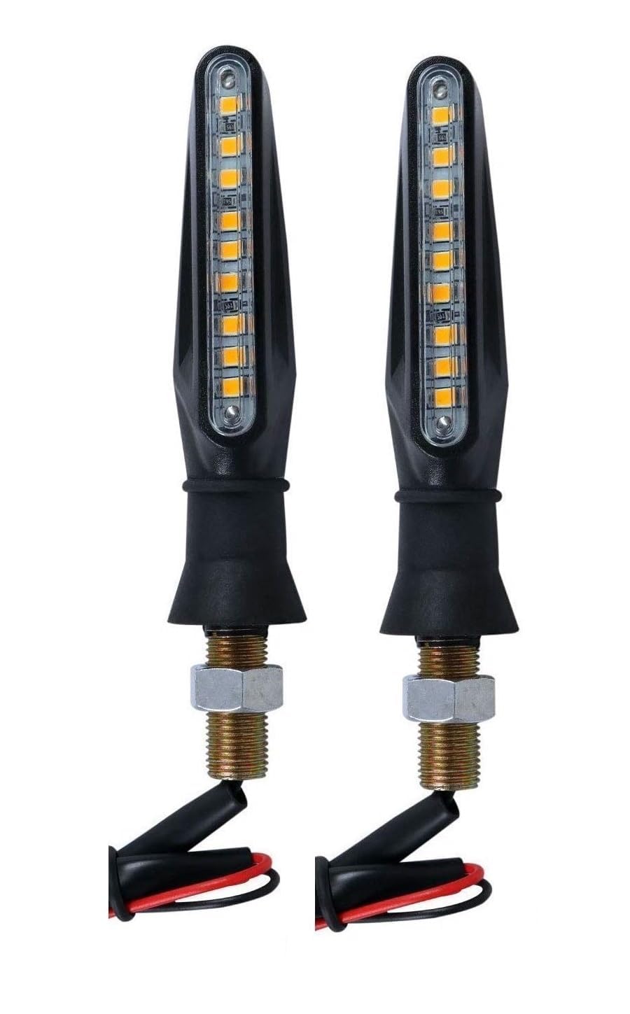 KOZDIKO Front & Rear Side Sleek Yellow Indicator Light Set of 2 Pcs For TVS Radeon-image-48