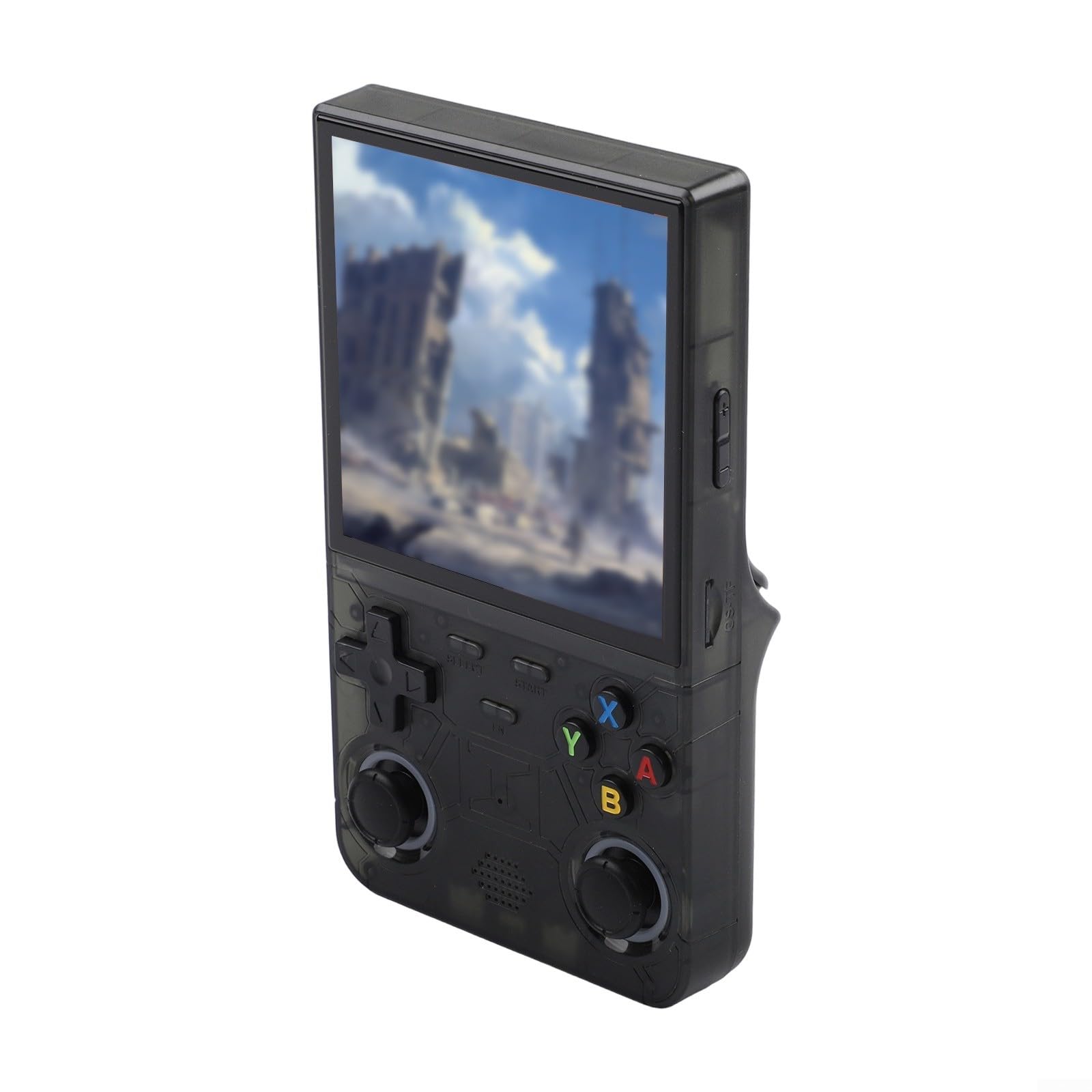 FUBESK R36 Ultra 128GB Handheld Spielekonsole mit 4,0-Zoll-HD-Display für Retro Gaming, Lila(purple 64G)