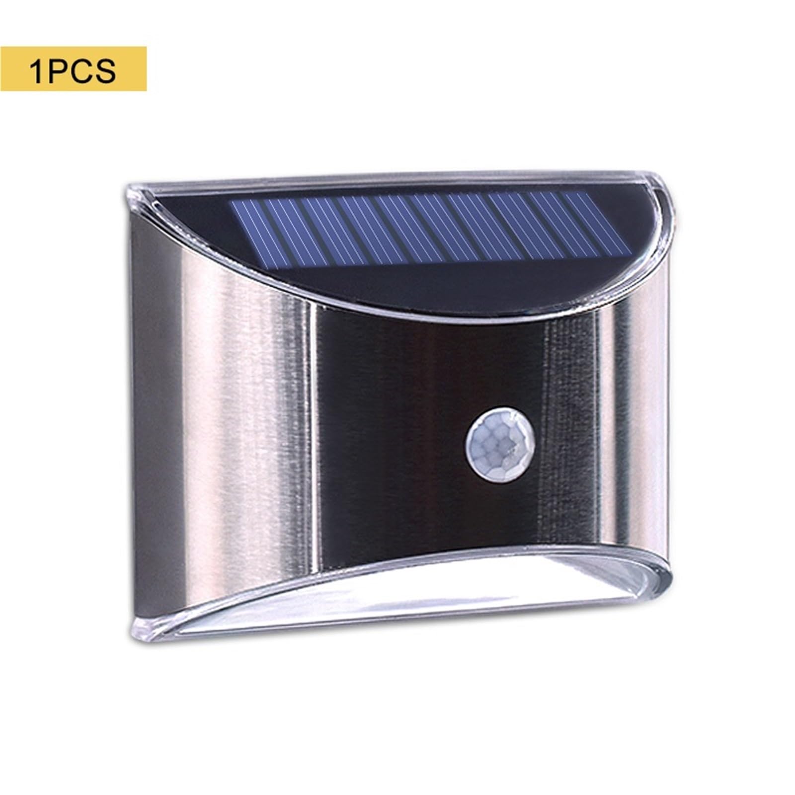 Lampa solarna LED, czujnik ruchu PIR, wodoodporne, zewnętrzne lampy ścienne, powłoka ze stali nierdzewnej, oświetlenie do ogrodu, użytku domowego (4 szt., styl 2)